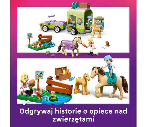 LEGO FRIENDS 42695 Przyczepa z koniem i źrebaczkiem - 1473471 - zdjęcie 6